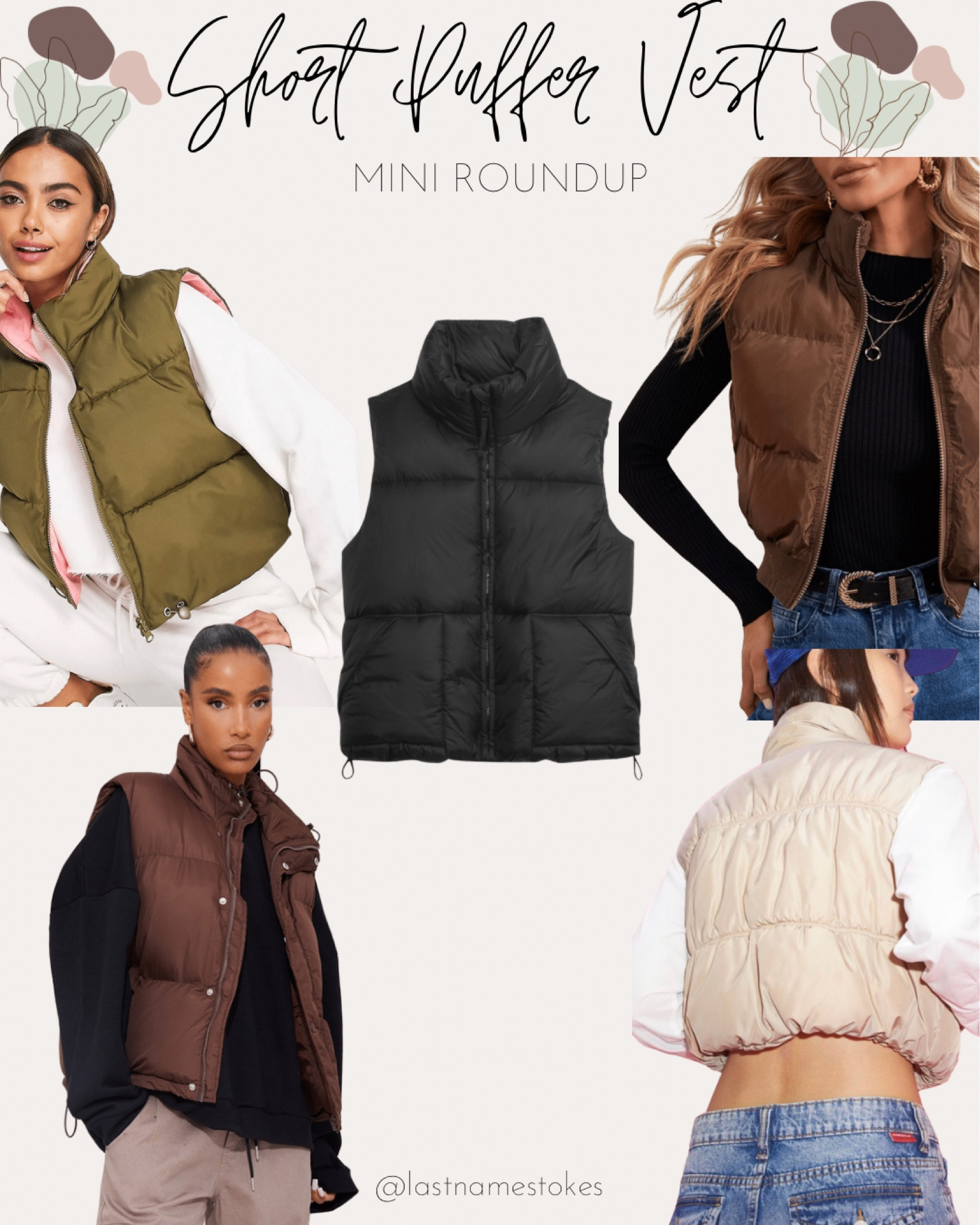 A roundup of the short puffer vests I’m crushing on for Fall. The perfect transition piece for all of your autumn looks 🍂 

#LTKunder100 #LTKstyletip #LTKSeasonal