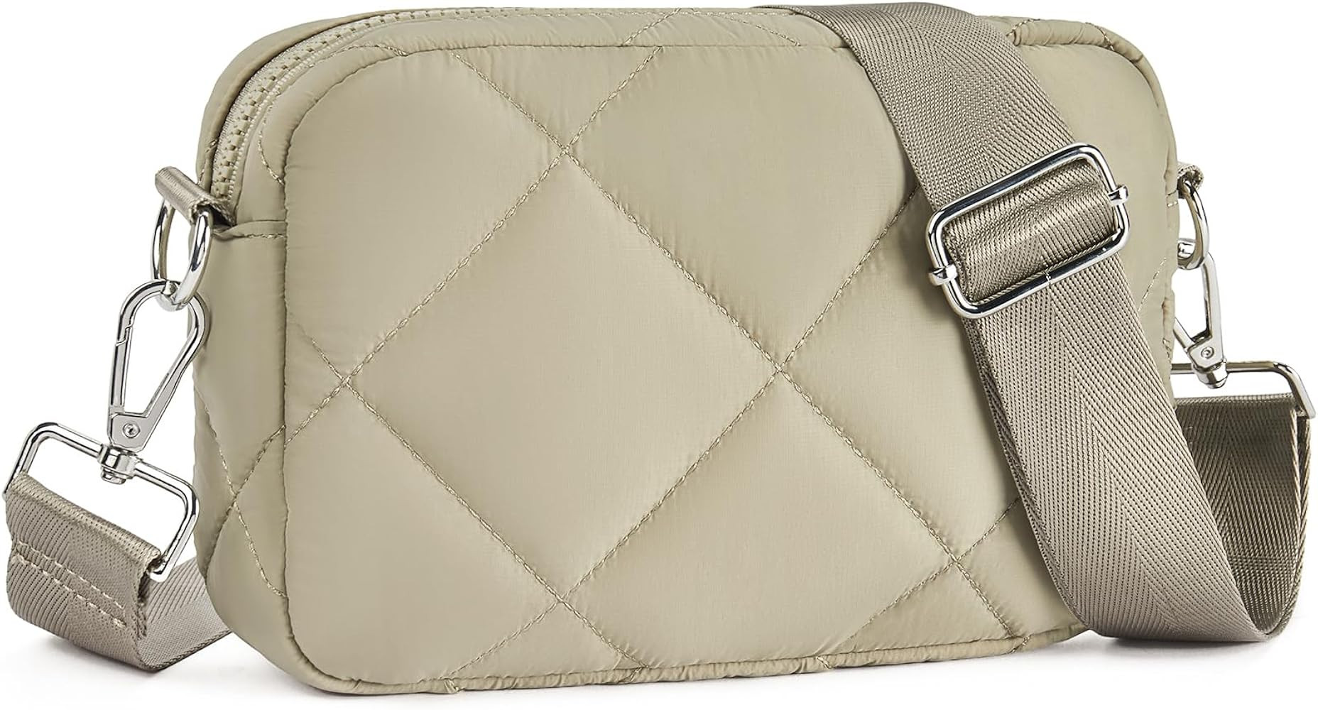Telena Quilted Crossbody Bags for Women Puffer Bag Purse Lightweight Design Shoulder Bag | Amazon (US)