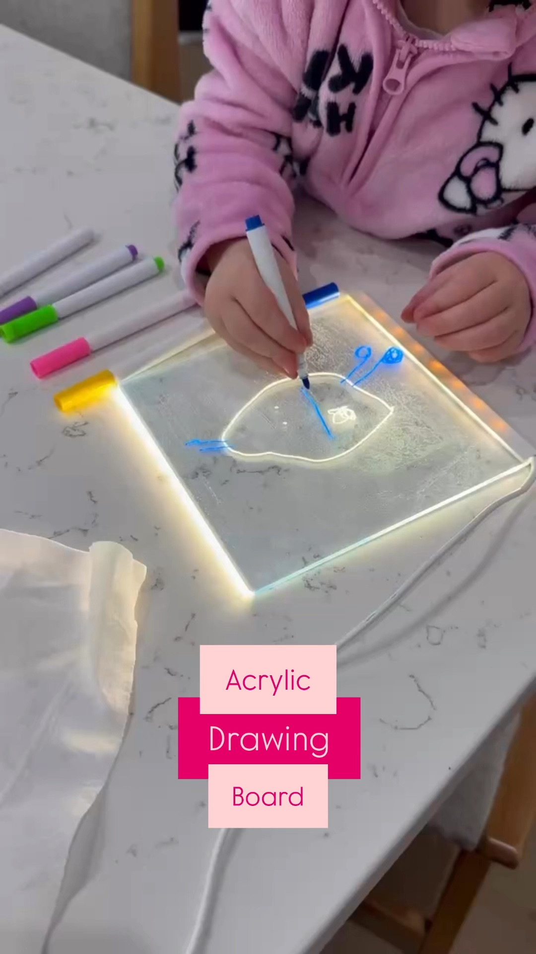 How fun is this drawing pad?! It lights up, which naturally makes it so much more exciting for the kids to play with! 😂 

#LTKHome #LTKKids #LTKFamily