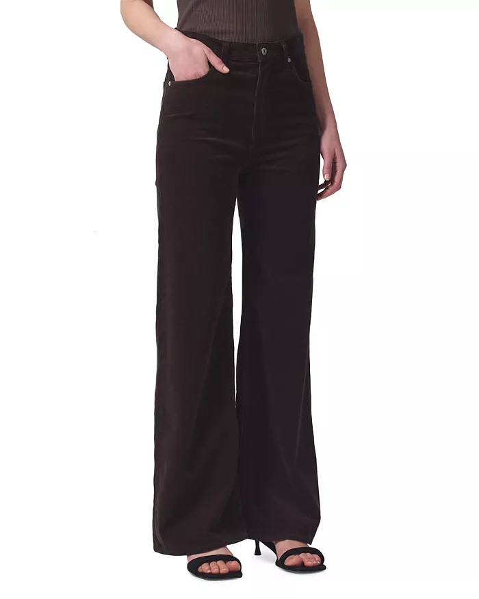Paloma Baggy High Rise Wide Leg Corduroy Jeans in Wood | Bloomingdale's (US)