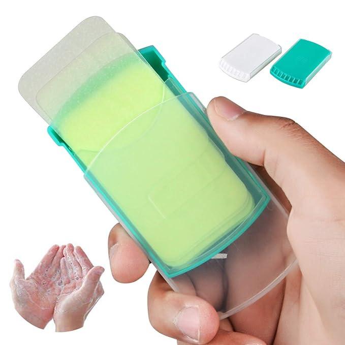 HongyiTime 2 Boxs (100 Sheets) Hand Washing Soap Sheets for Outdoor Travel,Portable Camping Hand ... | Amazon (US)