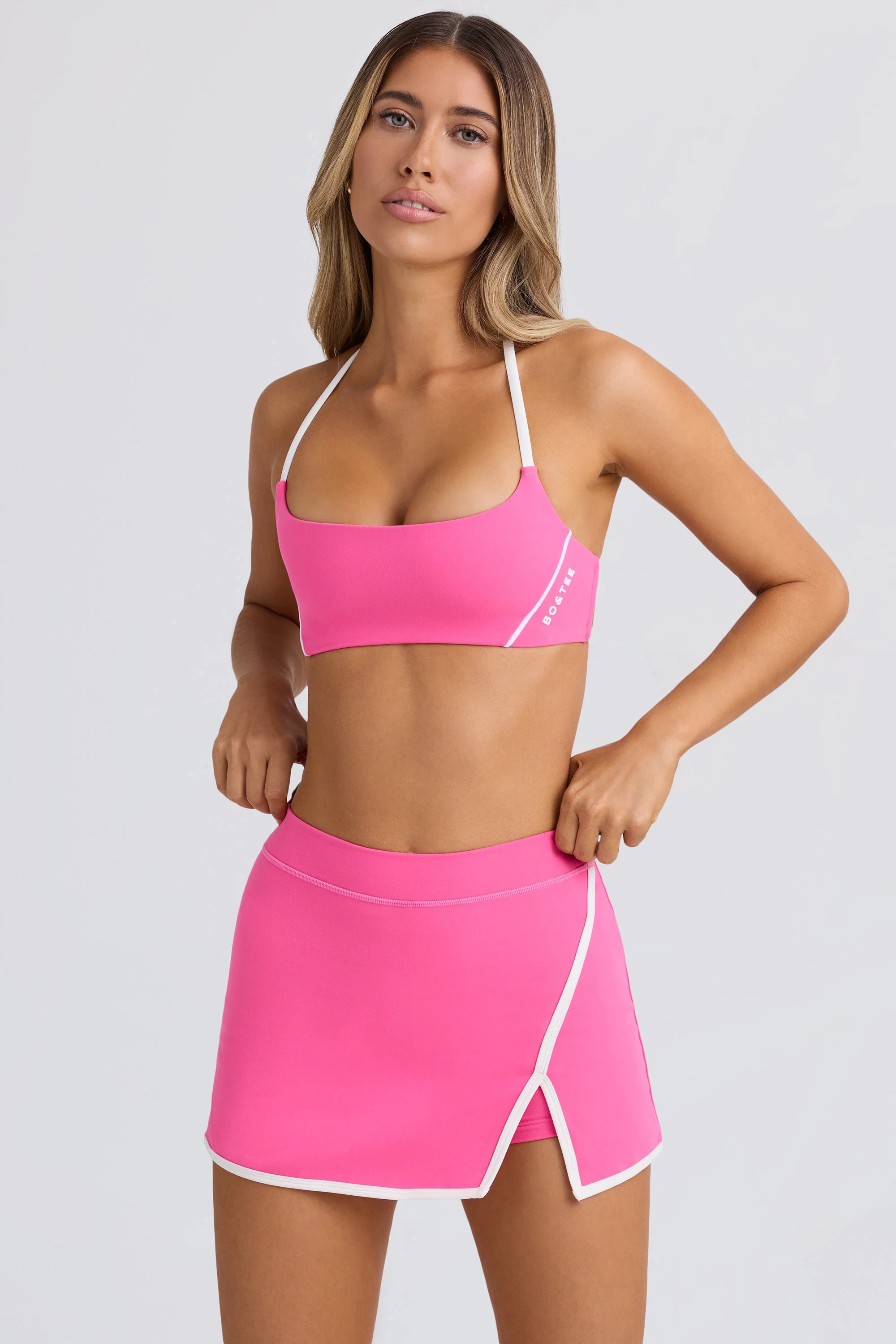 Soft Active Mini Skort in Bubblegum Pink | Oh Polly