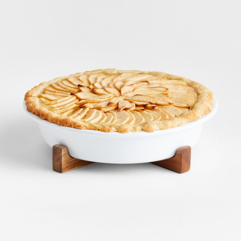 Oven to Table Pie Dish with Trivet + Reviews | Crate & Barrel | Crate & Barrel