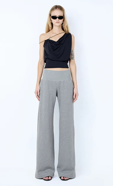 STEPH TRACK PANT - GREY MARLE | Bec & Bridge (Global)