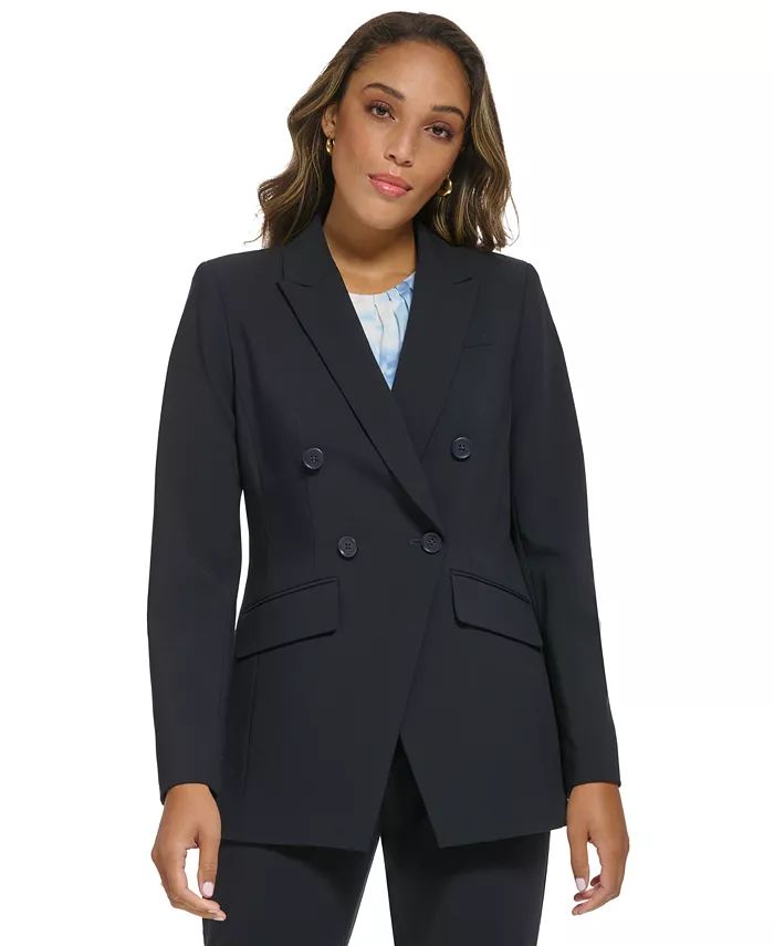 Calvin Klein Women's Double-Breasted Blazer & Reviews - Jackets & Blazers - Women - Macy's | Macys (US)