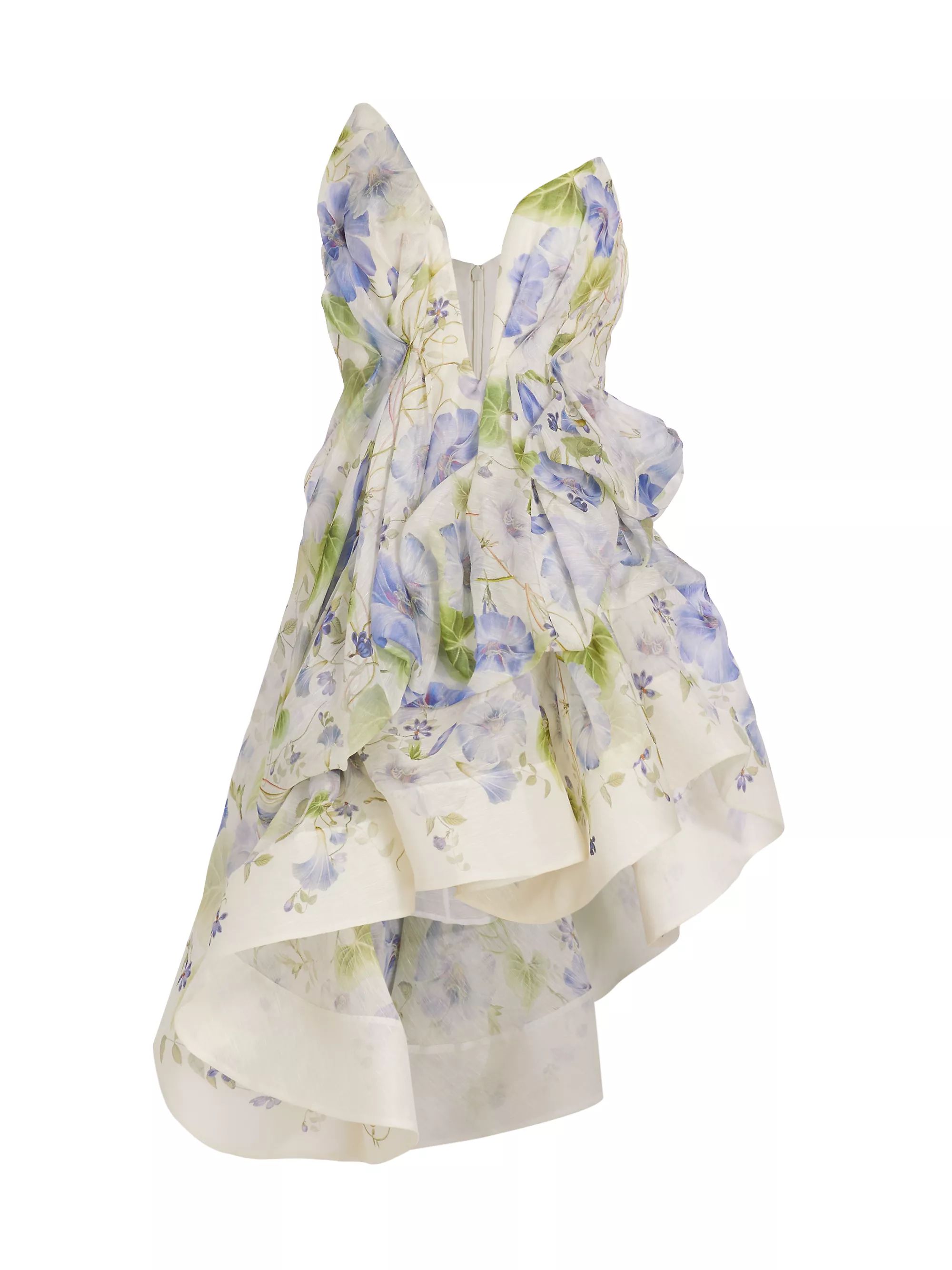Natura Strapless Linen & Silk Dress | Saks Fifth Avenue