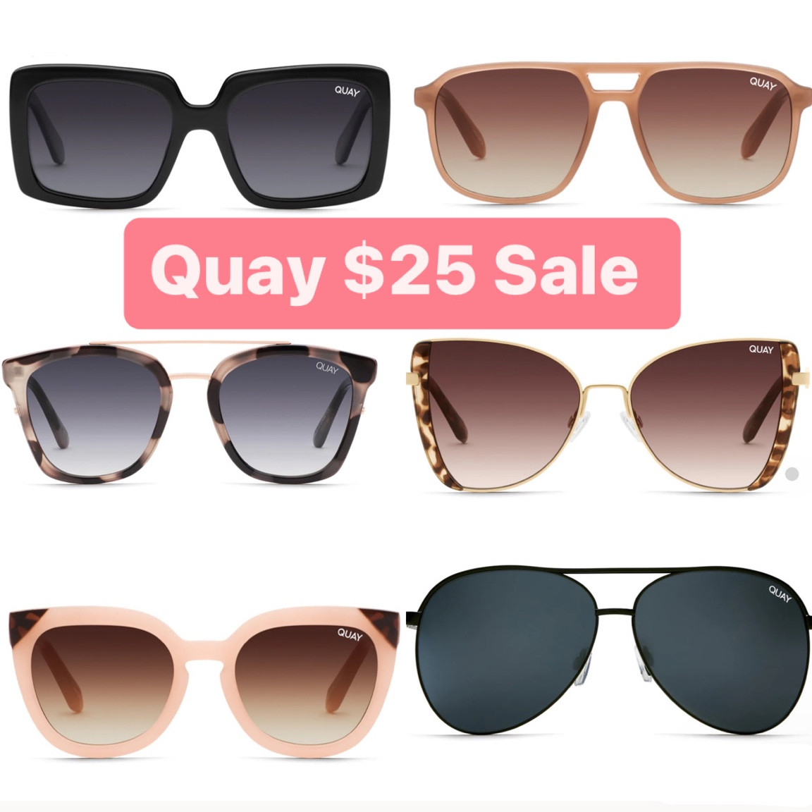Quay $25 sale sunglasses 

#LTKunder50 #LTKGiftGuide #LTKsalealert
