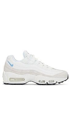 Nike Air Max 95 Sneaker in Summit White & University Blue from Revolve.com | Revolve Clothing (Global)