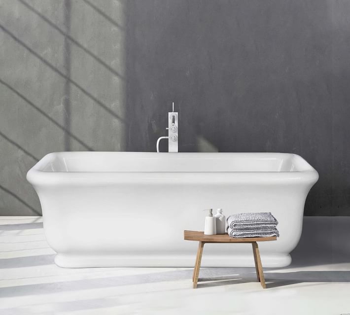 Marjani 71" Handcrafted Freestanding Bathtub | Pottery Barn (US)