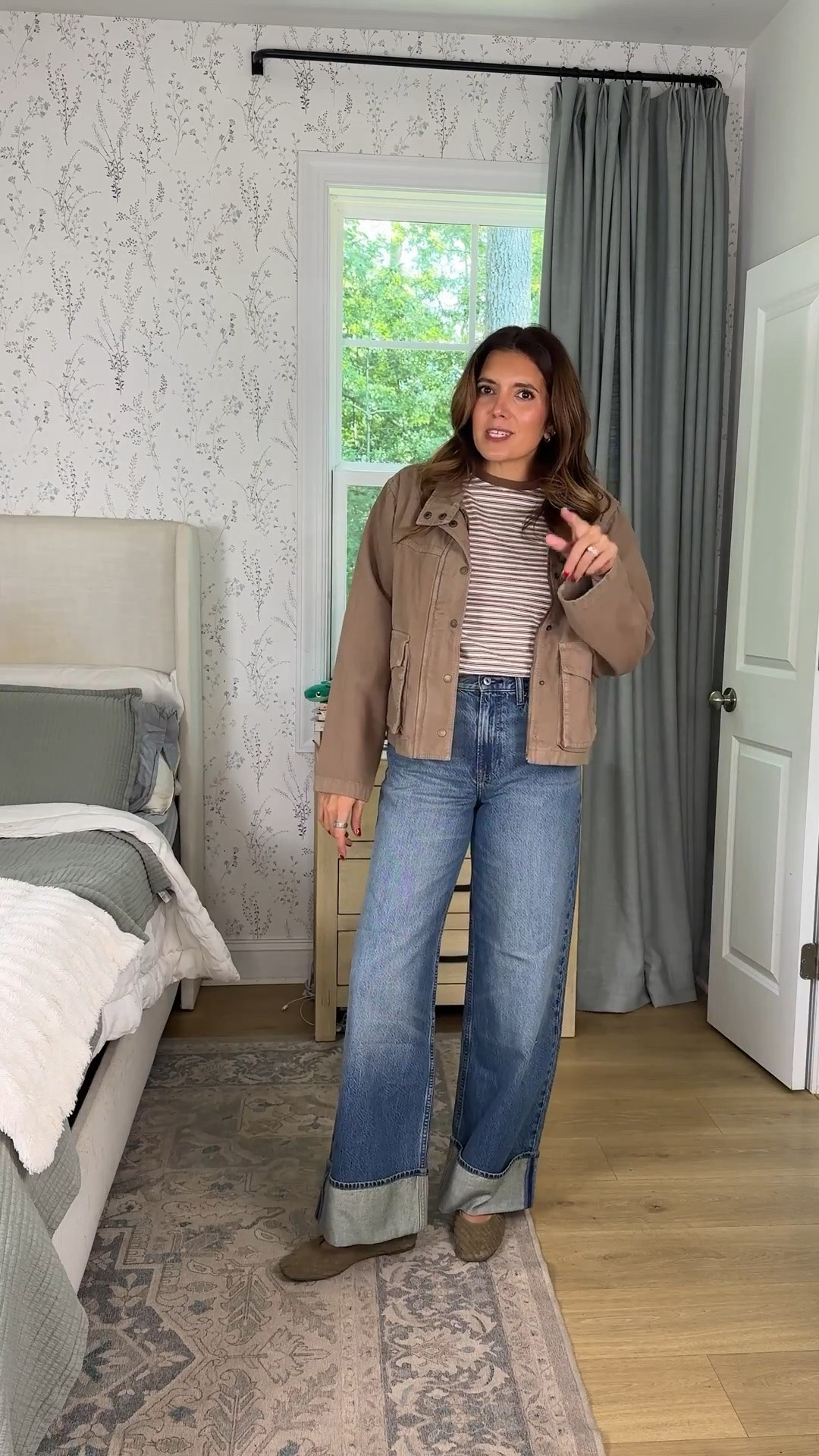 This jacket and jeans combination!! 😮‍💨 I’m 5’7” in a small jacket, 27 tall jeans!

#LTKTall #LTKOver40