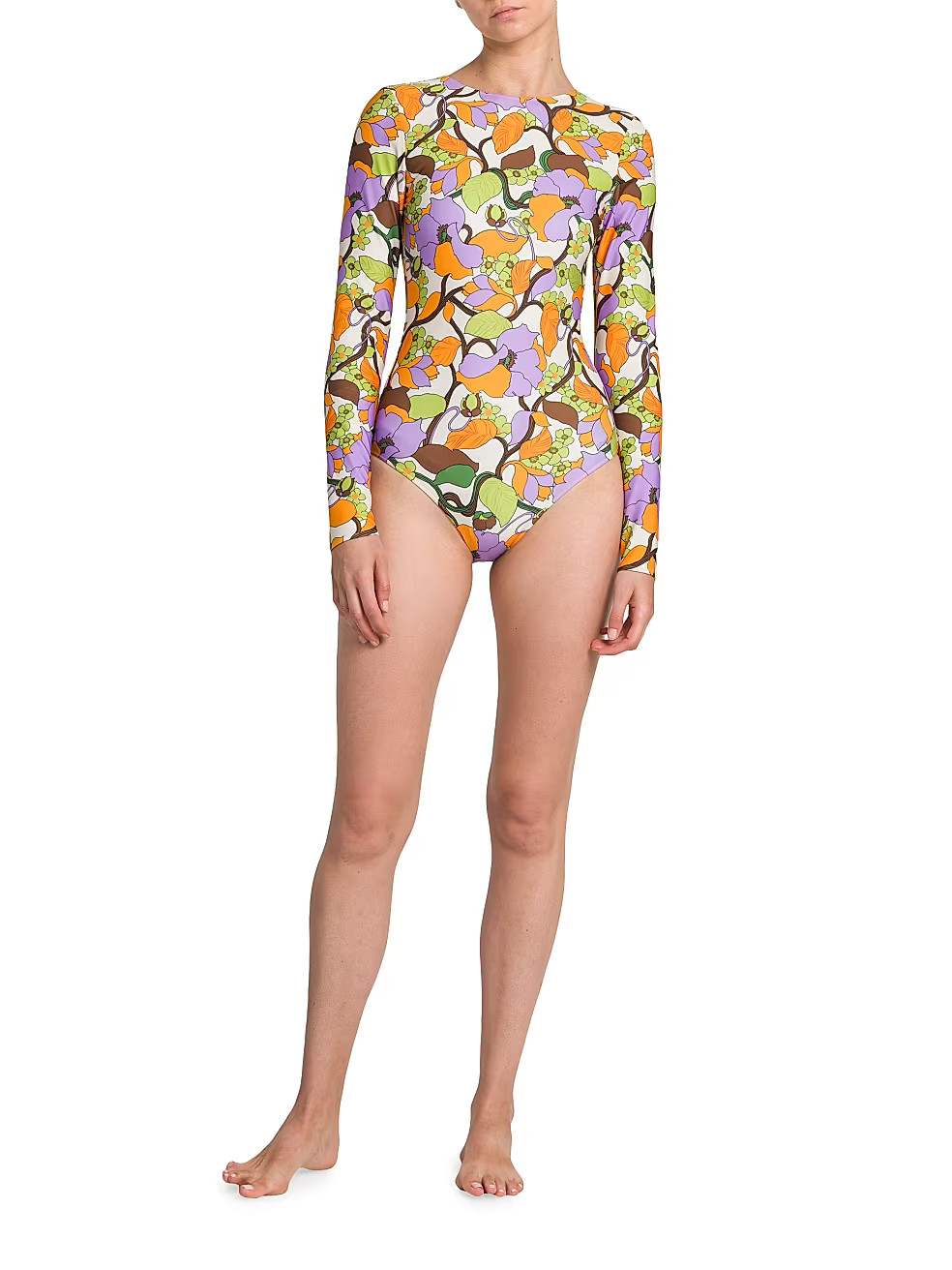 La DoubleJ Edition 31 Floral Open-Back Surf Bodysuit | Saks Fifth Avenue