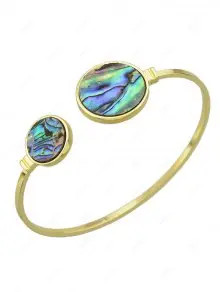 Artificial Gem Circle Cuff Bracelet | ZAFUL (Global)