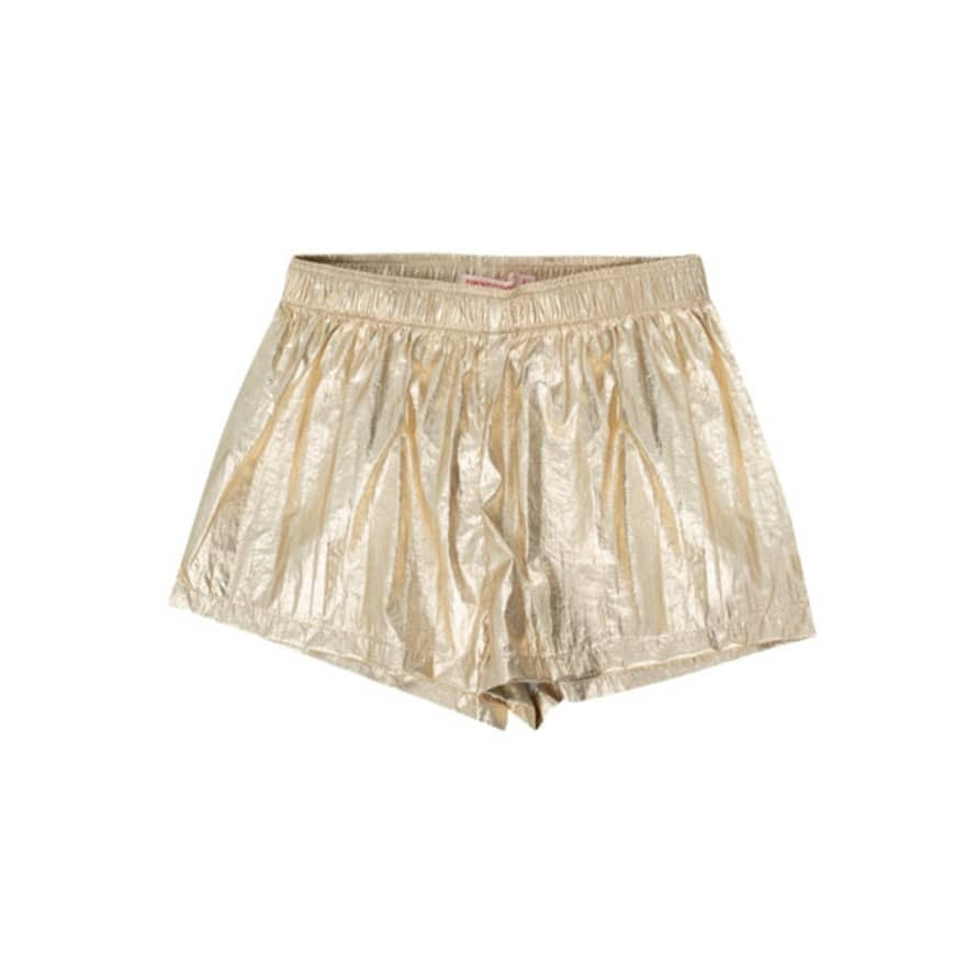 Tinycottons Gold Shiny Shorts - Trouva | Trouva (Global)