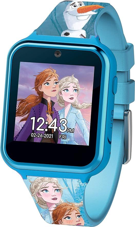 Disney Frozen Touch-Screen Smartwatch, Built in Selfie-Camera, Easy-to-Buckle Strap, Purple Smart... | Amazon (US)