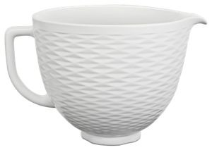 White Chocolate 5 Quart Textured Ceramic Bowl KSM2CB5TLW | KitchenAid | KitchenAid