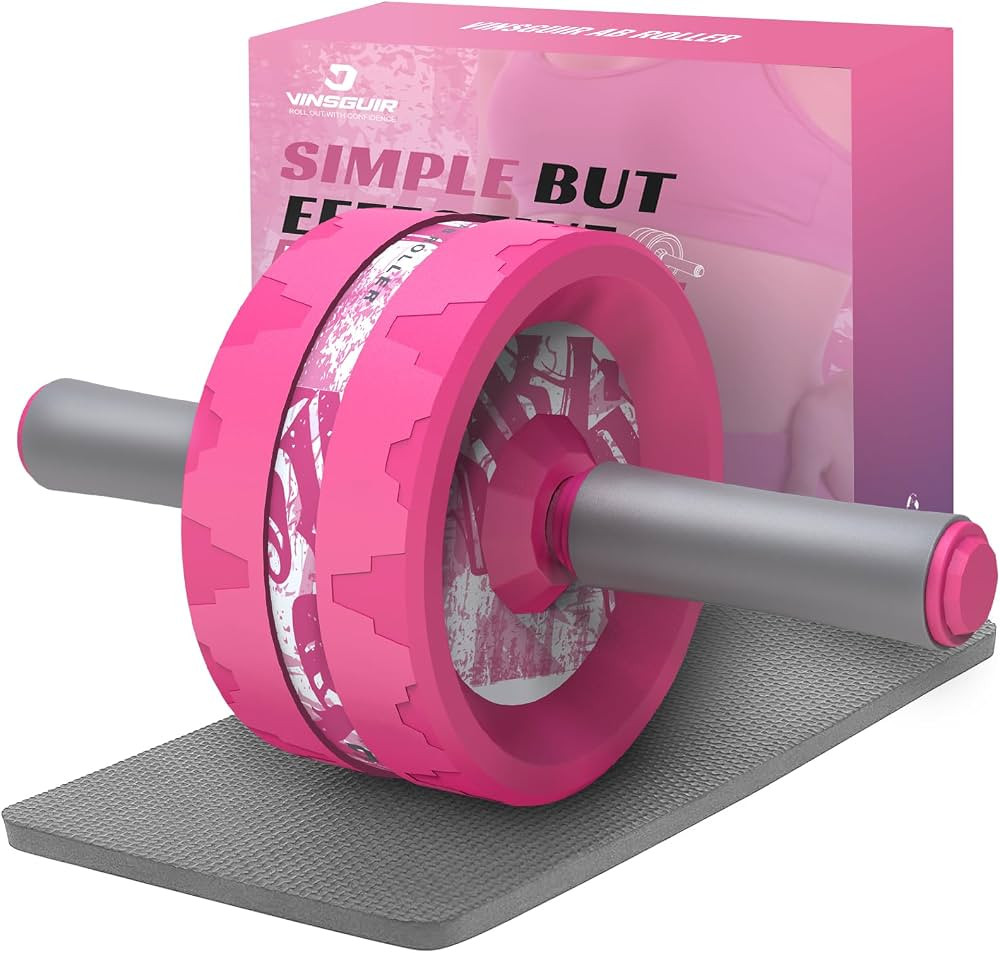 VINSGUIR Ab Roller Wheel, Abs & Core Workout Equipment for Home Gym with Knee Pad Accessories, Ab... | Amazon (US)