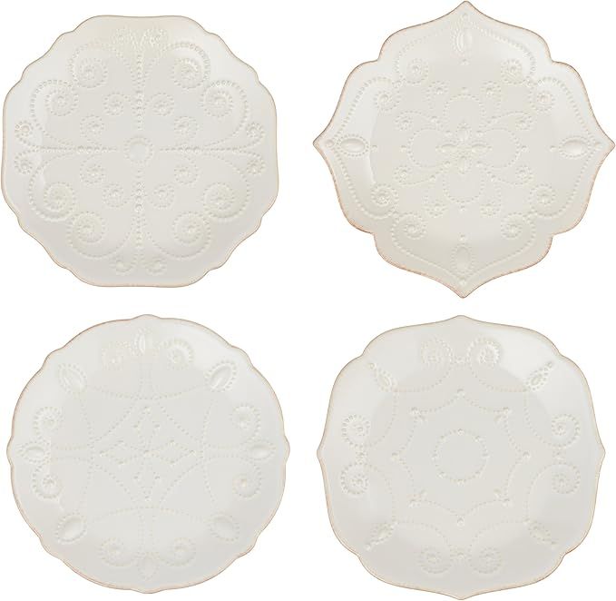 Lenox French Perle Assorted Plates, 7.5-Inch, White, Set of 4 - 829072 | Amazon (US)