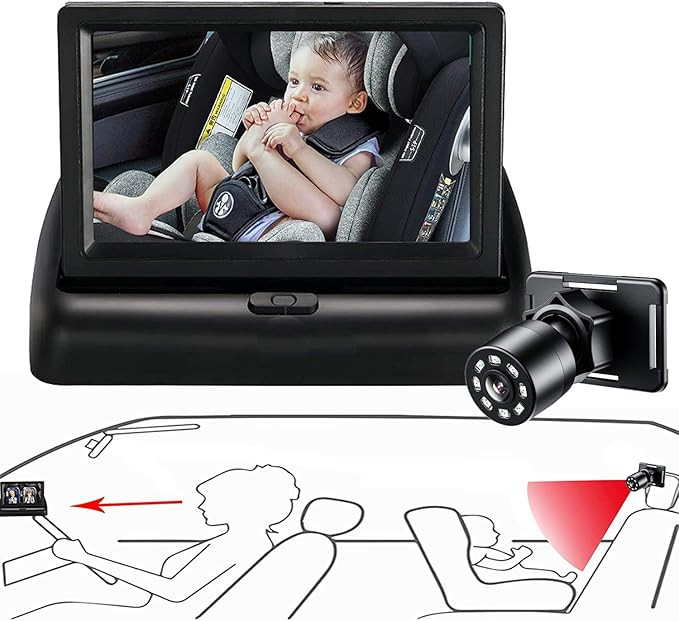 Itomoro Baby Car Mirror, View Infant in Rear Facing Seat with Wide Crystal Clear View,Camera Aime... | Amazon (US)