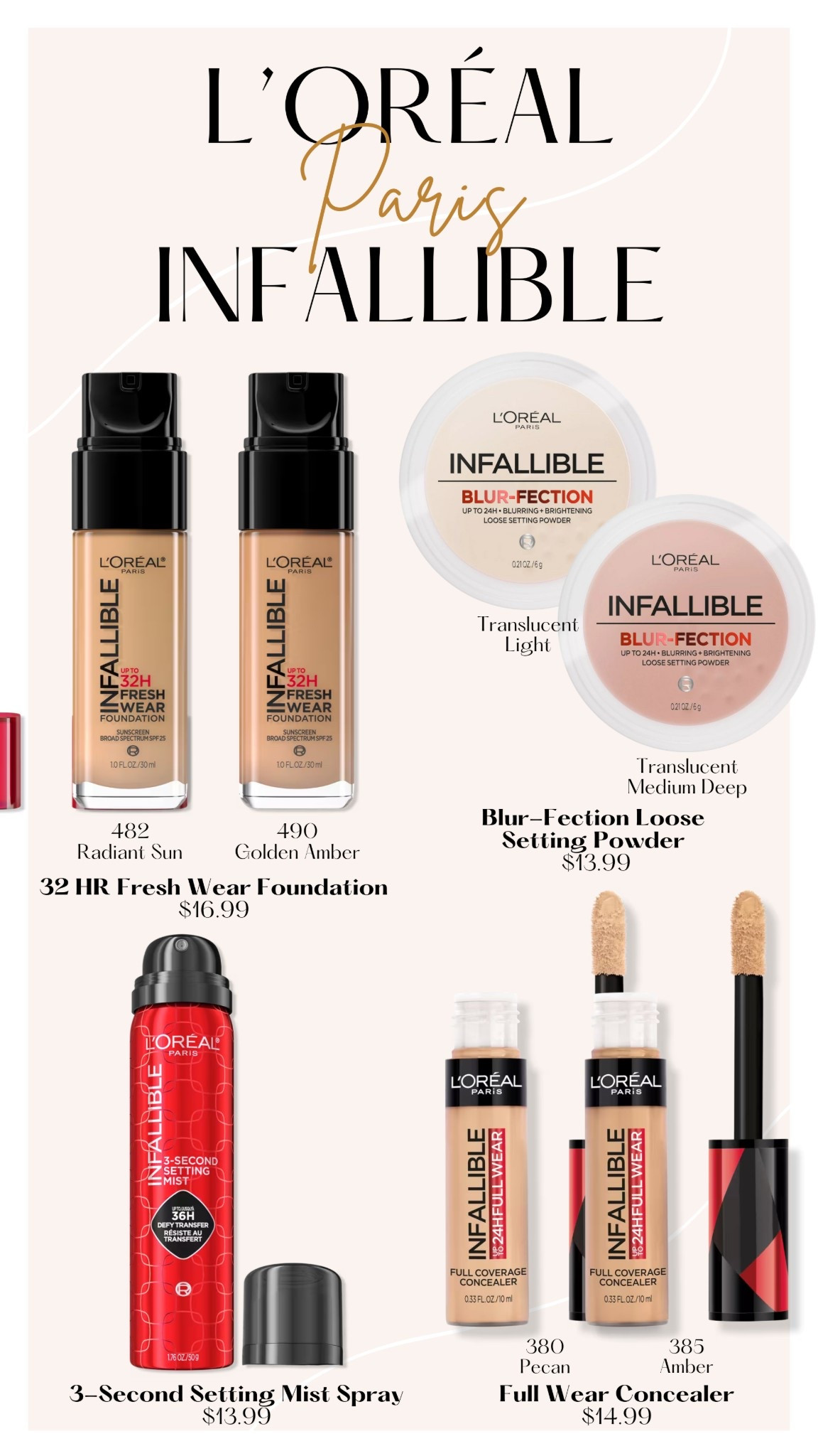 Full Infallible Longwear Routine ❤️ with my shades tagged!

#makeupworthsetting #giftedbyloreal

#LTKBeauty #LTKFindsUnder50