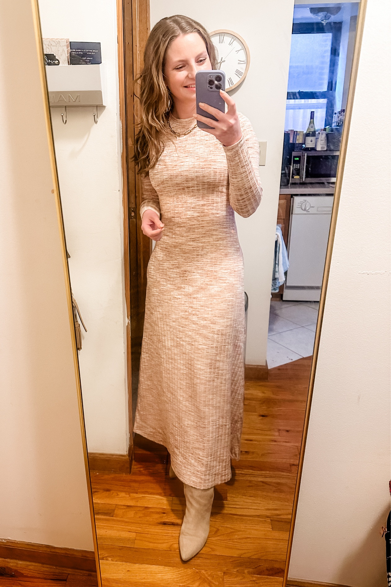 Ribbed knit maxi dress from Old Navy- wearing an XS 

#LTKworkwear #LTKstyletip #LTKfindsunder50