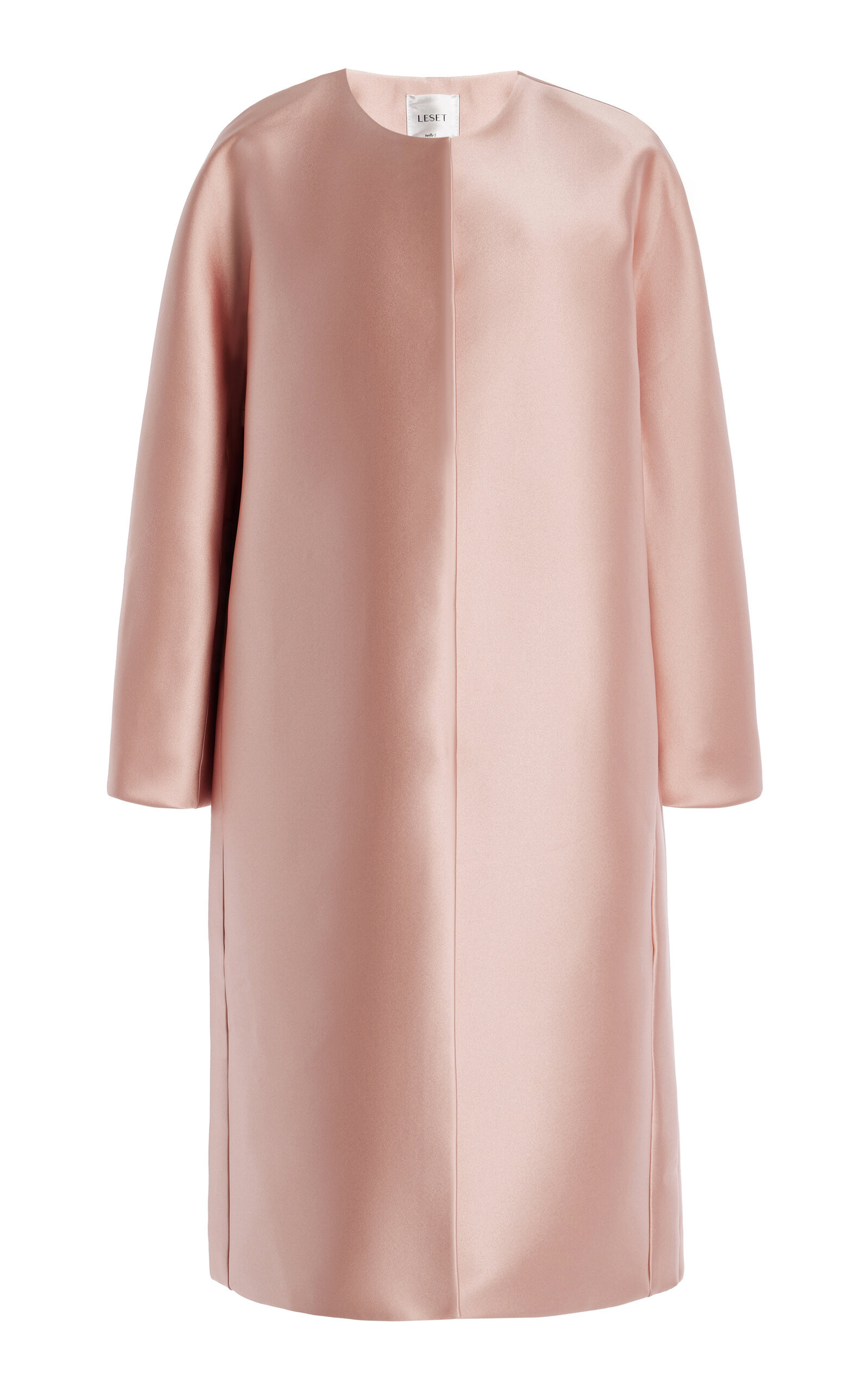 Leset - Bobbi Satin Coat - Pink - XS - Moda Operandi | Moda Operandi (Global)