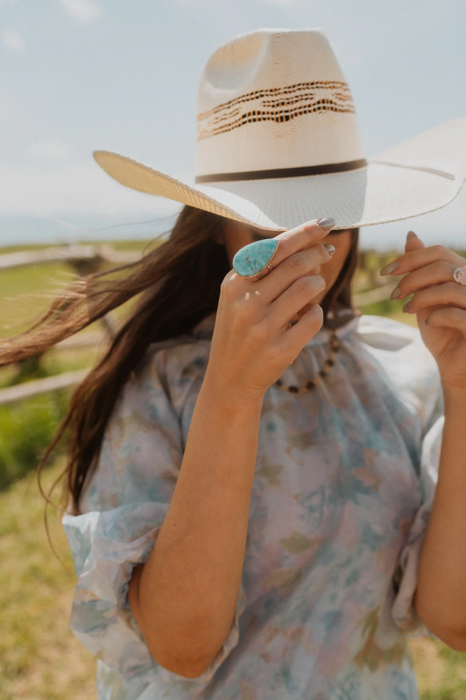 Earl Ring | Arizona Turquoise | Goldie Lew Jewelry