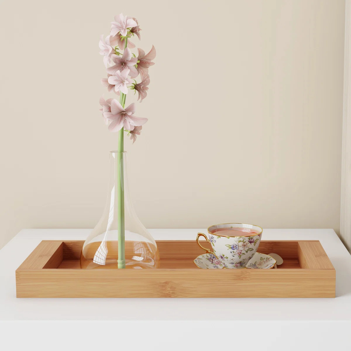 Arthenia Bamboo Tray - Set of 2 (Set of 2) | Wayfair North America