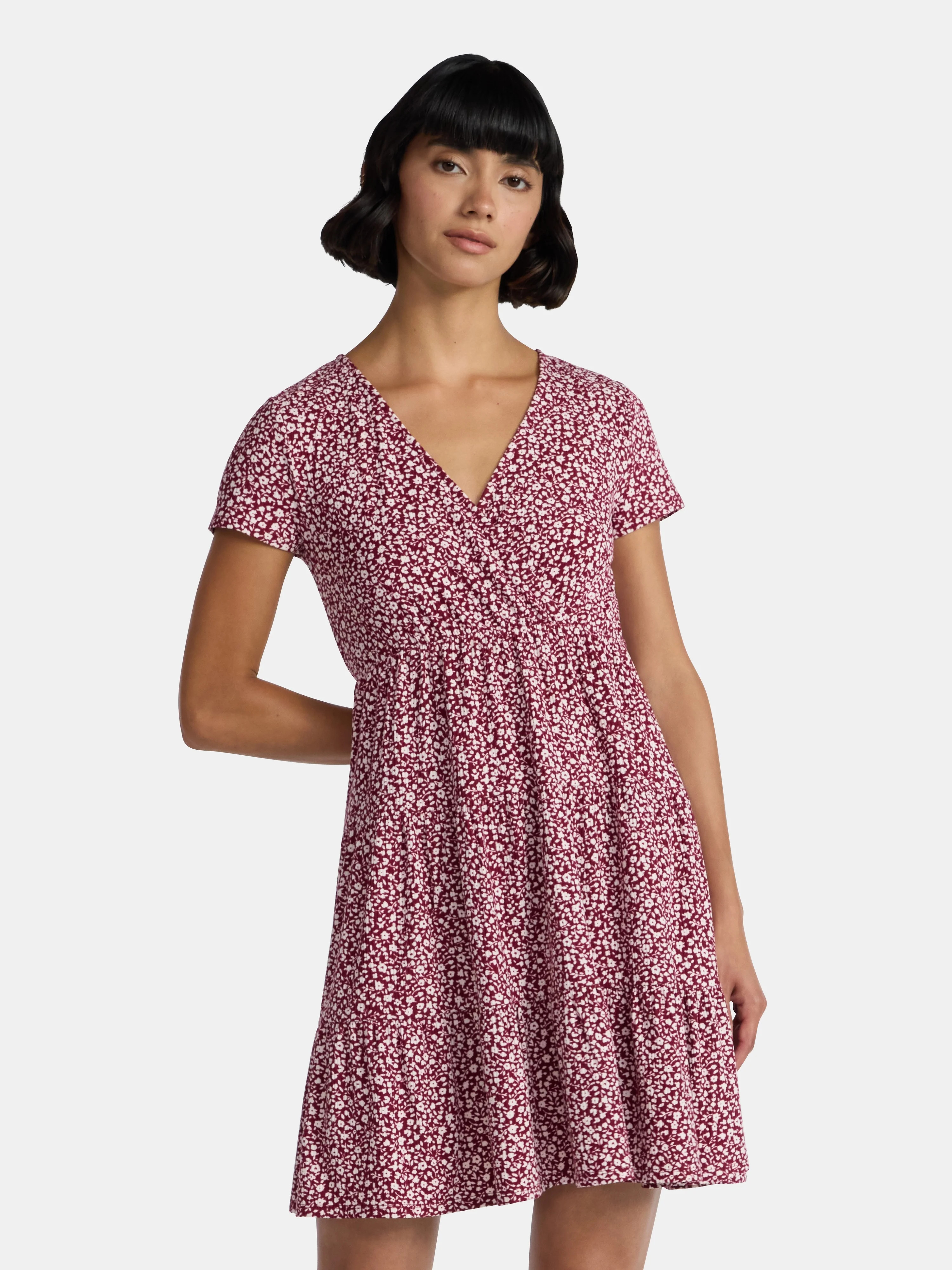 No Boundaries Babydoll Mini Dress, Women's | Walmart (US)