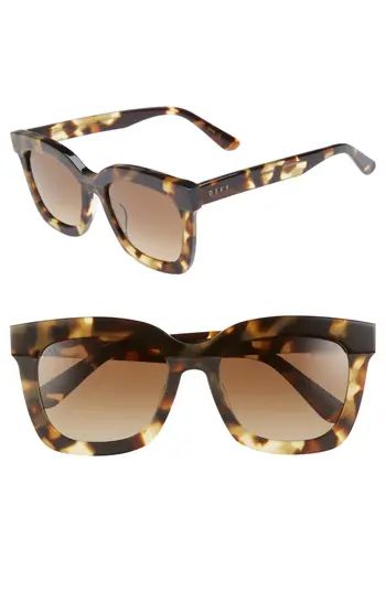 Women's Diff Carson 53Mm Polarized Square Sunglasses - Moss Havana/ Brown | Nordstrom