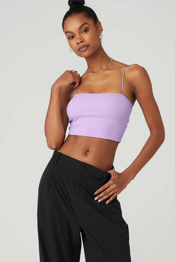 Goddess Ribbed Bandeau Top | Alo Yoga (US)