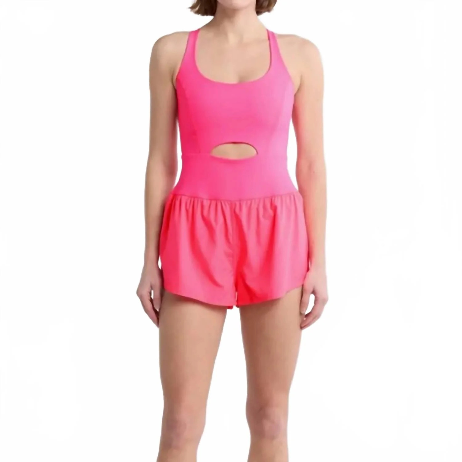 Runsie Romper In Flamingo | Shop Simon