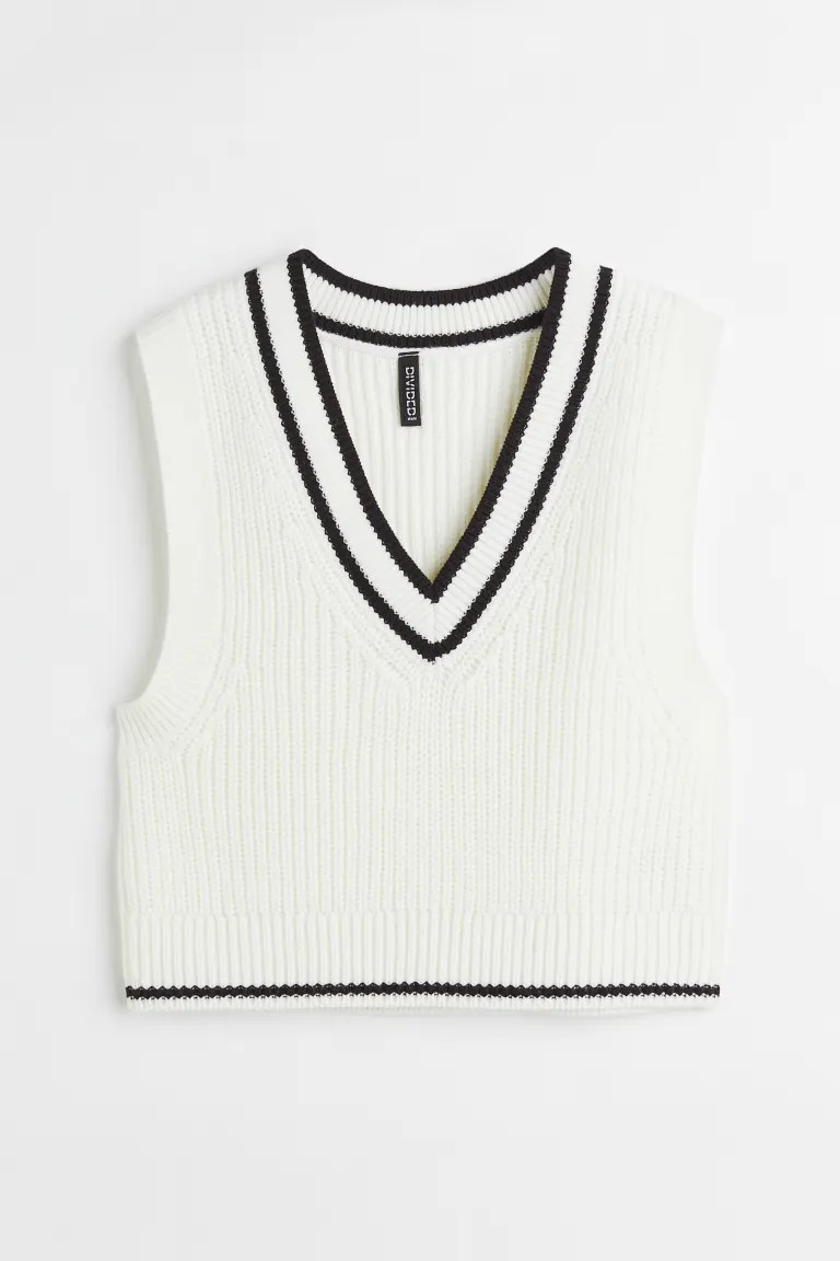 Rib-knit Sweater Vest | H&M (US + CA)