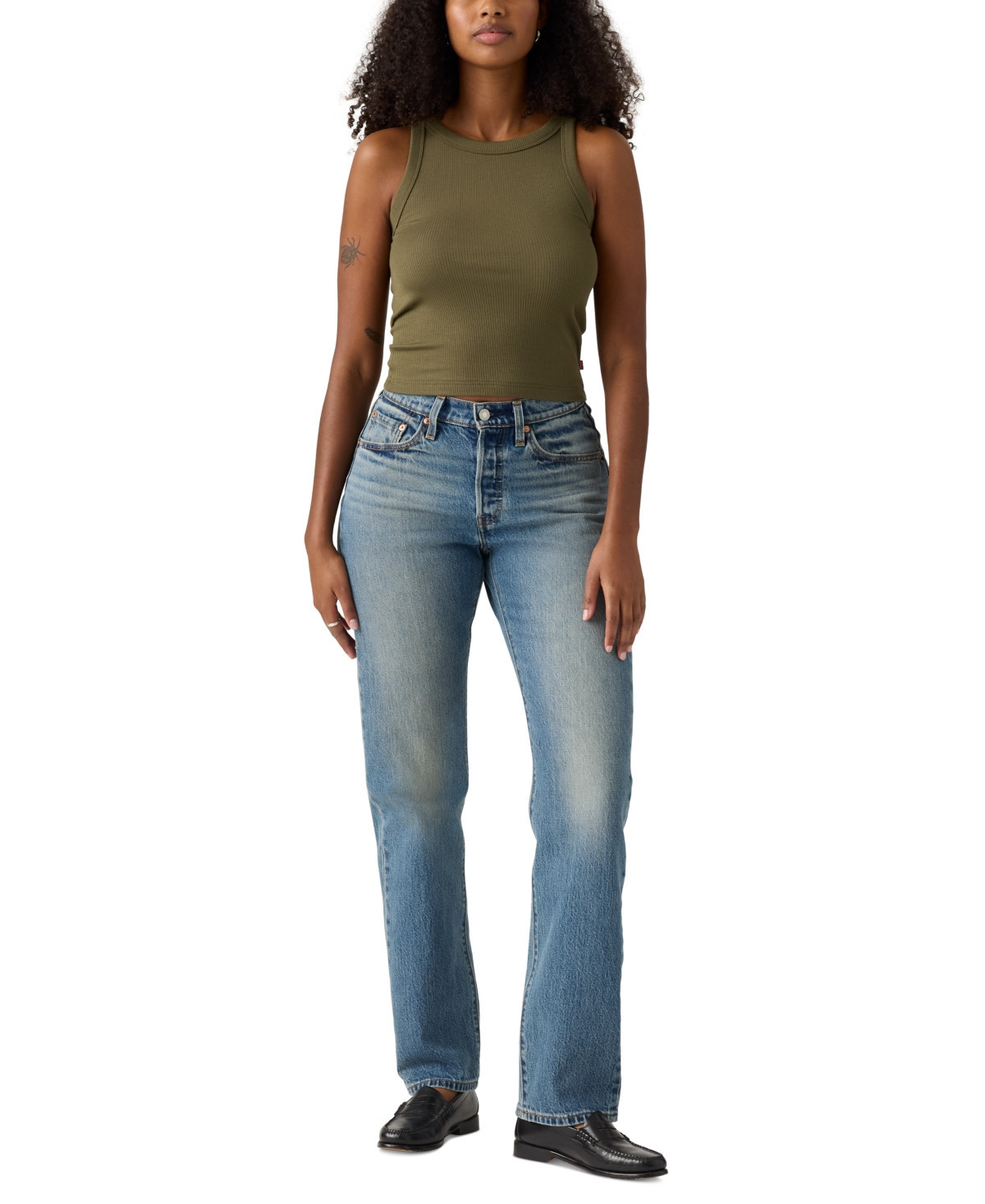Levi's Women's 501 Curve High-Rise Straight-Leg Jeans - Weather Now | Macy's