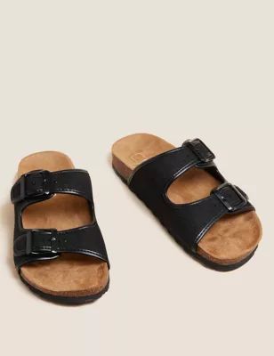 Canvas Buckle Footbed Sandals | M&S Collection | M&S | Marks & Spencer (UK)