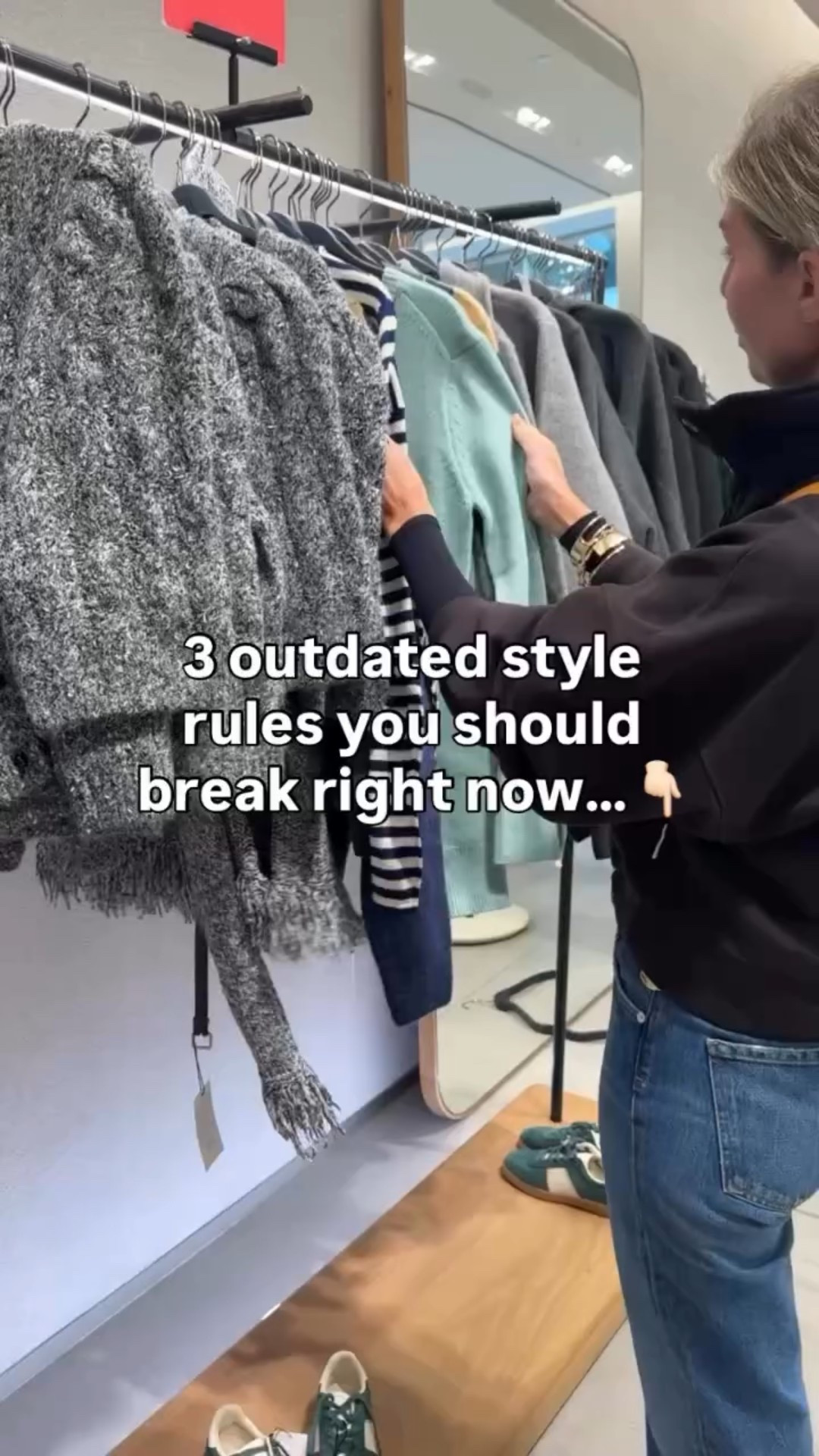 Ready to break free from old-school style rules? 🙌 

Here are 3 you should ditch ASAP: 
1️⃣ Always tuck your top. - Sometimes a half-tuck or leaving it loose creates a more modern look! 
2️⃣ Stick to skinny jeans. - Wide-leg, straight-leg, and flared styles are trending and so flattering! 
3️⃣ Avoid mixing prints. - Stripes and florals? Leopard and plaid? They’re better together! 

Which rule are you breaking first? Need help modernizing your wardrobe? Let’s chat! 💌 
#PersonalStylist #StylingTips #StyleWithPurpose #PersonalStyling #StyleOver40 BreakTheRules
