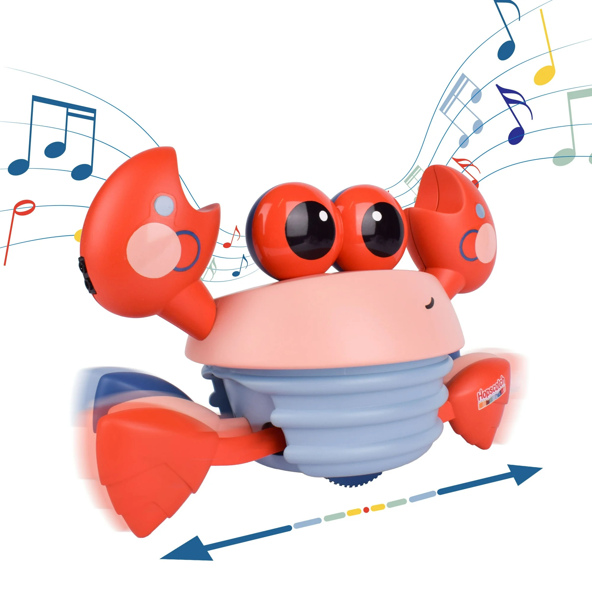 Hopscotch Lane Musical Crawling Crab, Red Dancing Toy, Babies and Toddlers, Unisex, Ages 6+ Month... | Walmart (US)