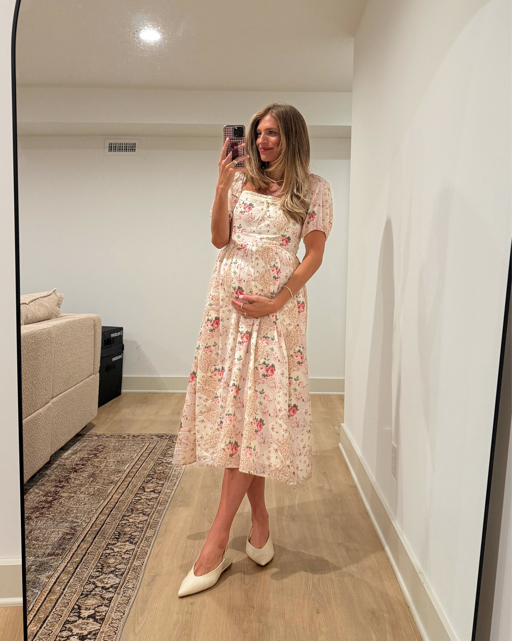 @abercrombie  dress I wore to my baby shower! 
I’m usually a small tall in dresses but wearing medium tall for bump 


#LTKSeasonal #LTKTall #LTKBump