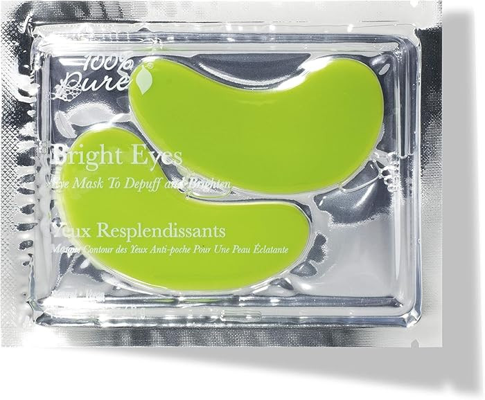 100% PURE Bright Eyes Masks Under Eye Skincare Diminish Puffiness, Dark Circles - Wrinkle Smoothi... | Amazon (US)