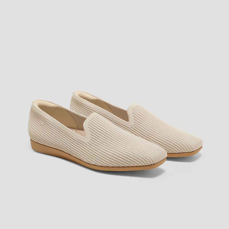 Water-Repellent Square-Toe Loafers (Samantha Walker) | VIVAIA