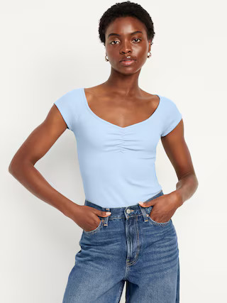 Fitted Ribbed Top | Old Navy (US)