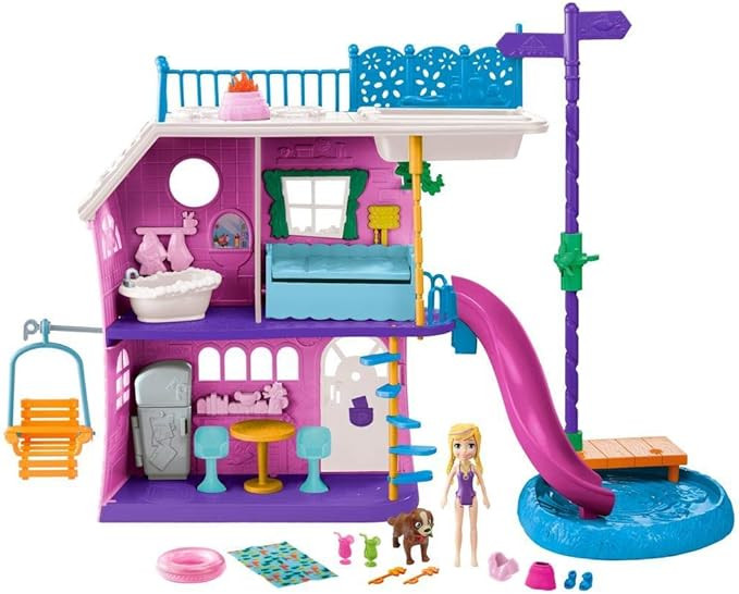 Polly Pocket - Polly Pocket! Casa do Lago da Polly, Mattel, GHY65, Multicor | Amazon (BR)