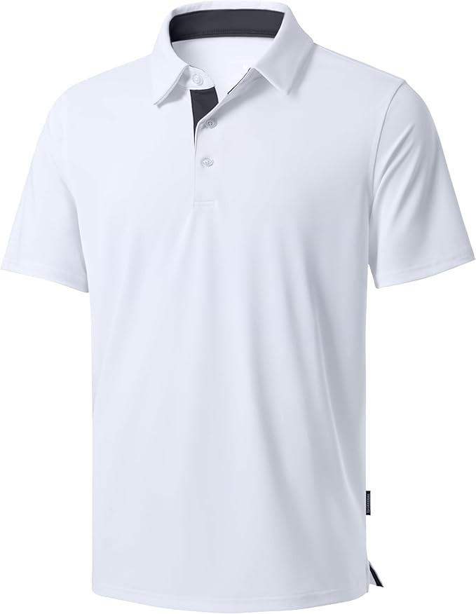 Men's Golf Shirts Dry Fit Moisture Wicking Performance Short Sleeve Collared Polo Shirts for Casu... | Amazon (US)