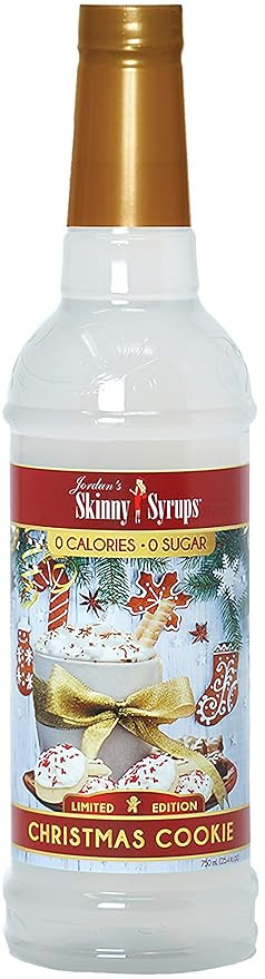 Jordan's Skinny Syrups Christmas Cookie, Sugar Free Coffee Flavoring Syrup, 25.4 Ounce Bottle | Amazon (US)