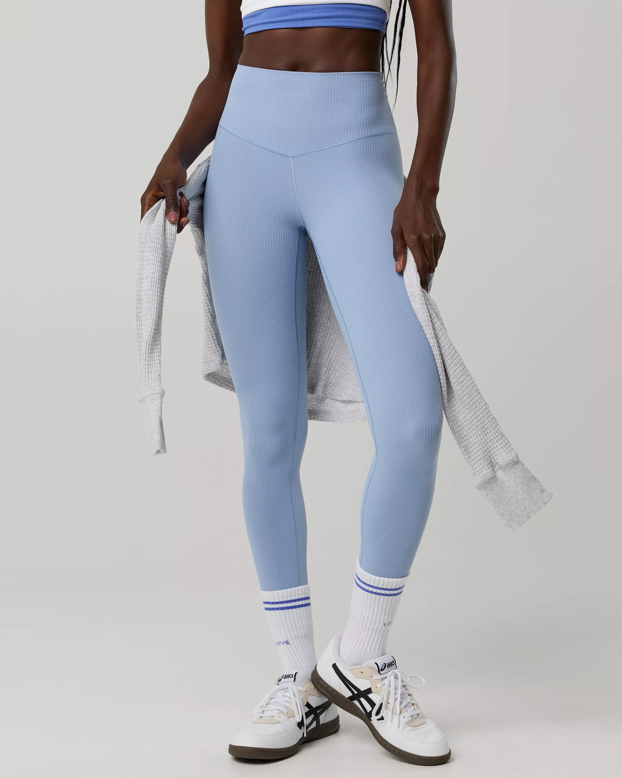 OFFLINE By Aerie Real Me XTRA High Waisted Ribbed Legging | Aerie