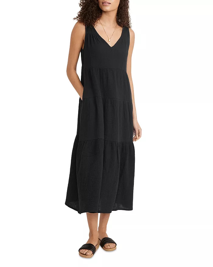 Corinne Tiered Gauze Midi Dress | Bloomingdale's (US)