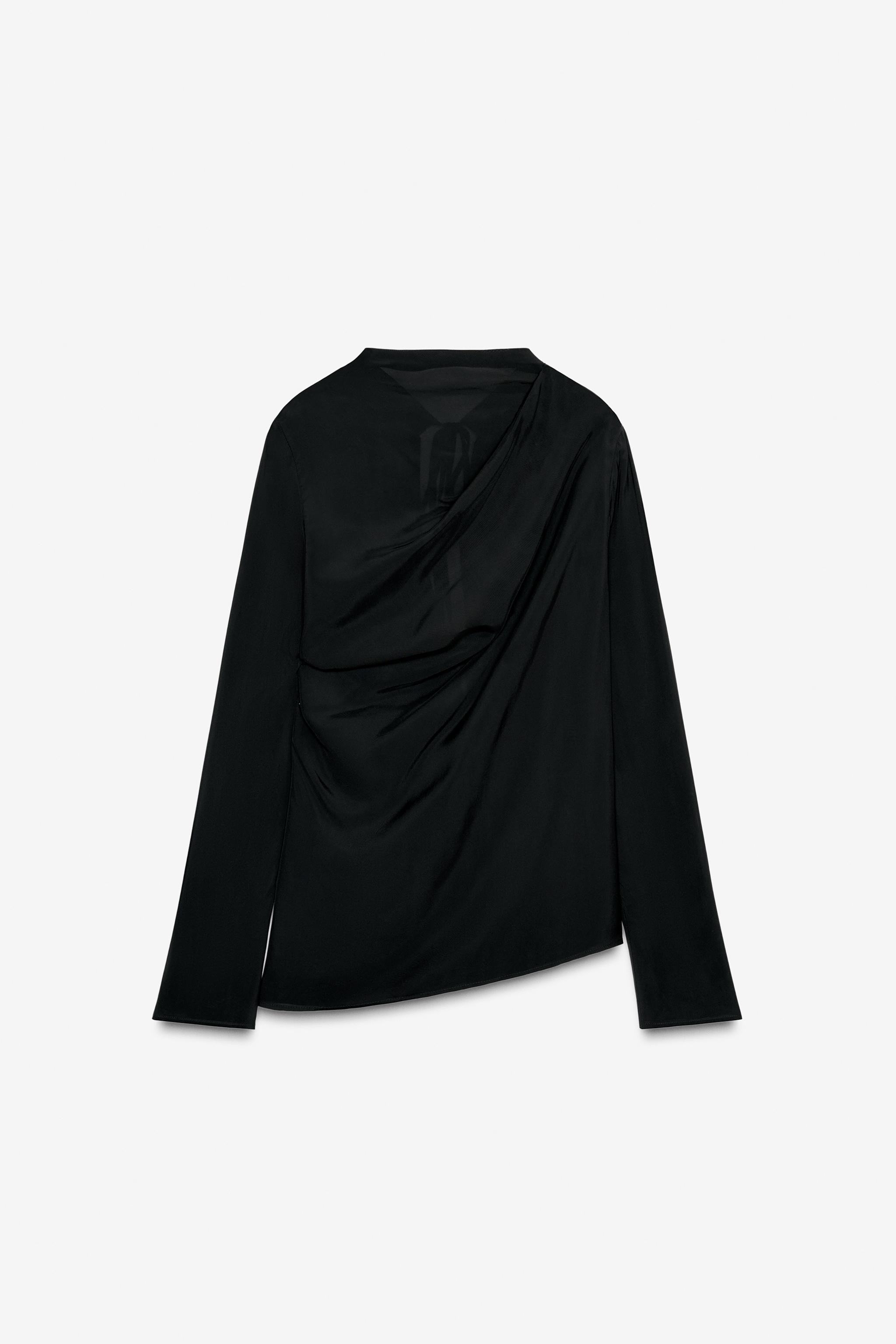 DRAPED LIMITED EDITION BLOUSE | Zara UK