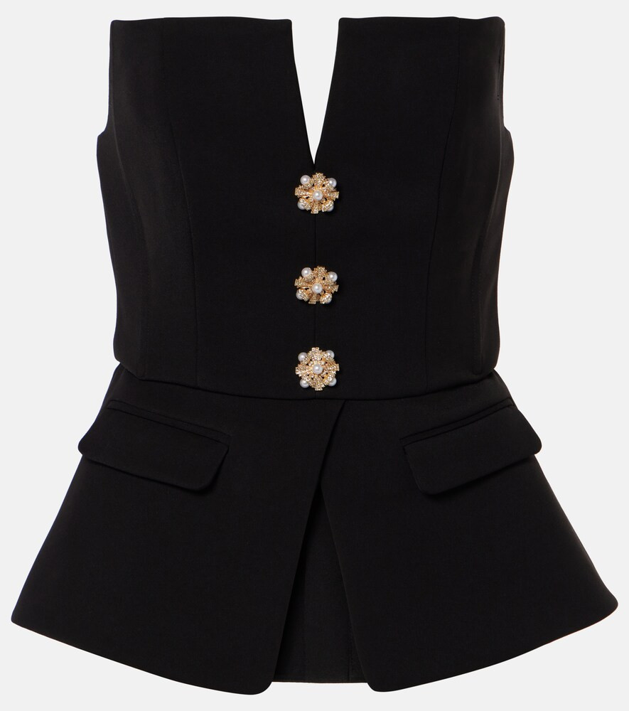 Self-Portrait CrÃªpe bandeau top | Mytheresa (US/CA)