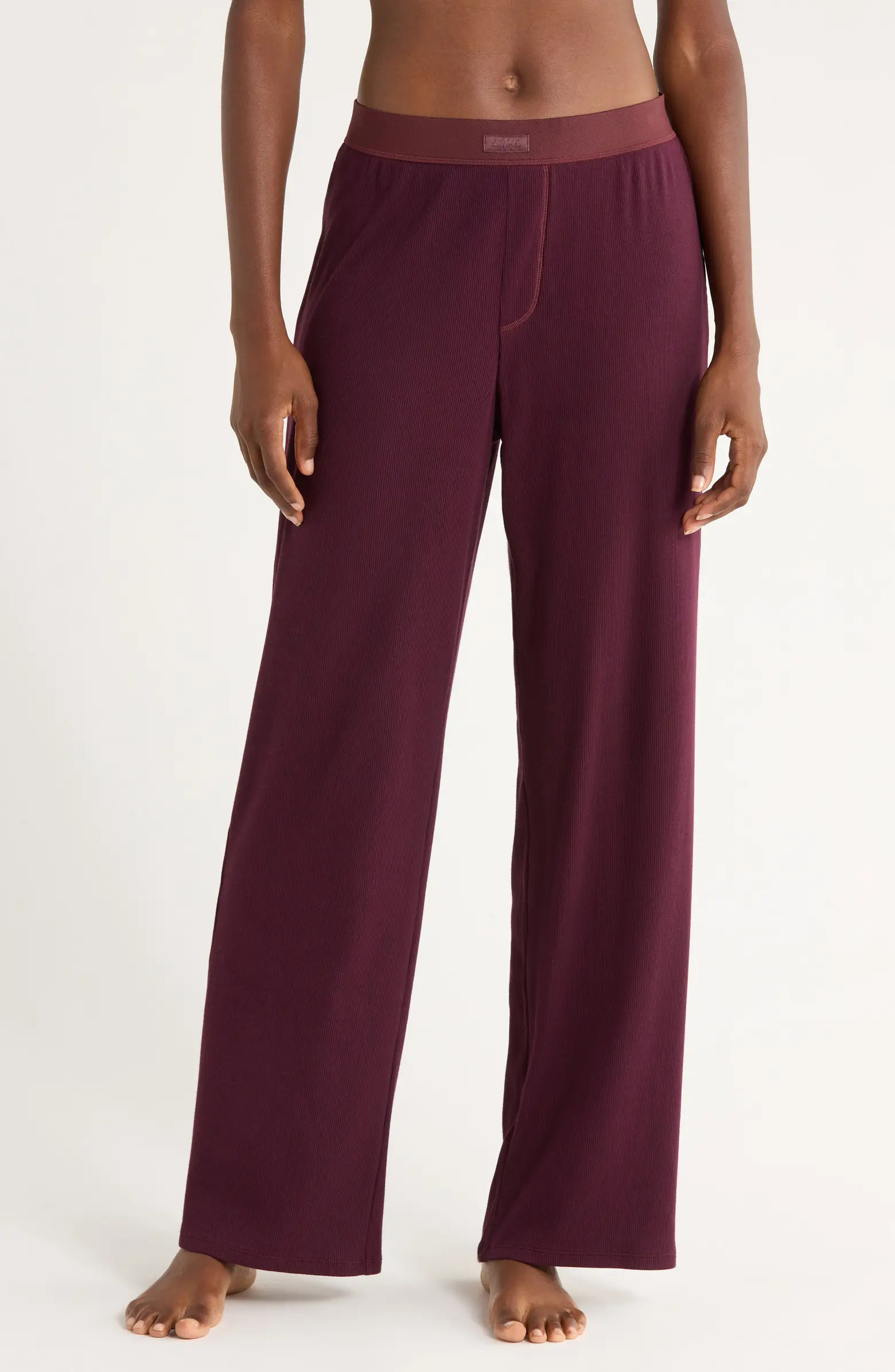 Sheer Rib Pajama Pants | Nordstrom
