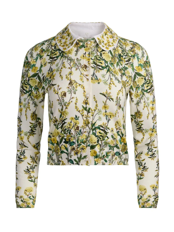 CARSON PRINTED CARDIGAN | Alice + Olivia