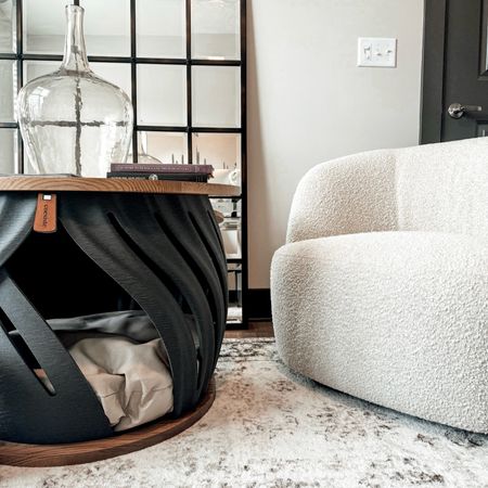 Dog friendly neutral home office ideas. Goop Bouclé Swivel Chair. Coffee table books for dog lovers.  #cb2 #potterybarn #amazon

#LTKSeasonal #LTKhome #LTKstyletip